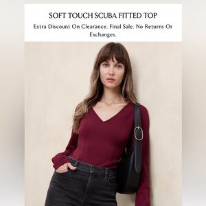 banana republic scuba fitted top